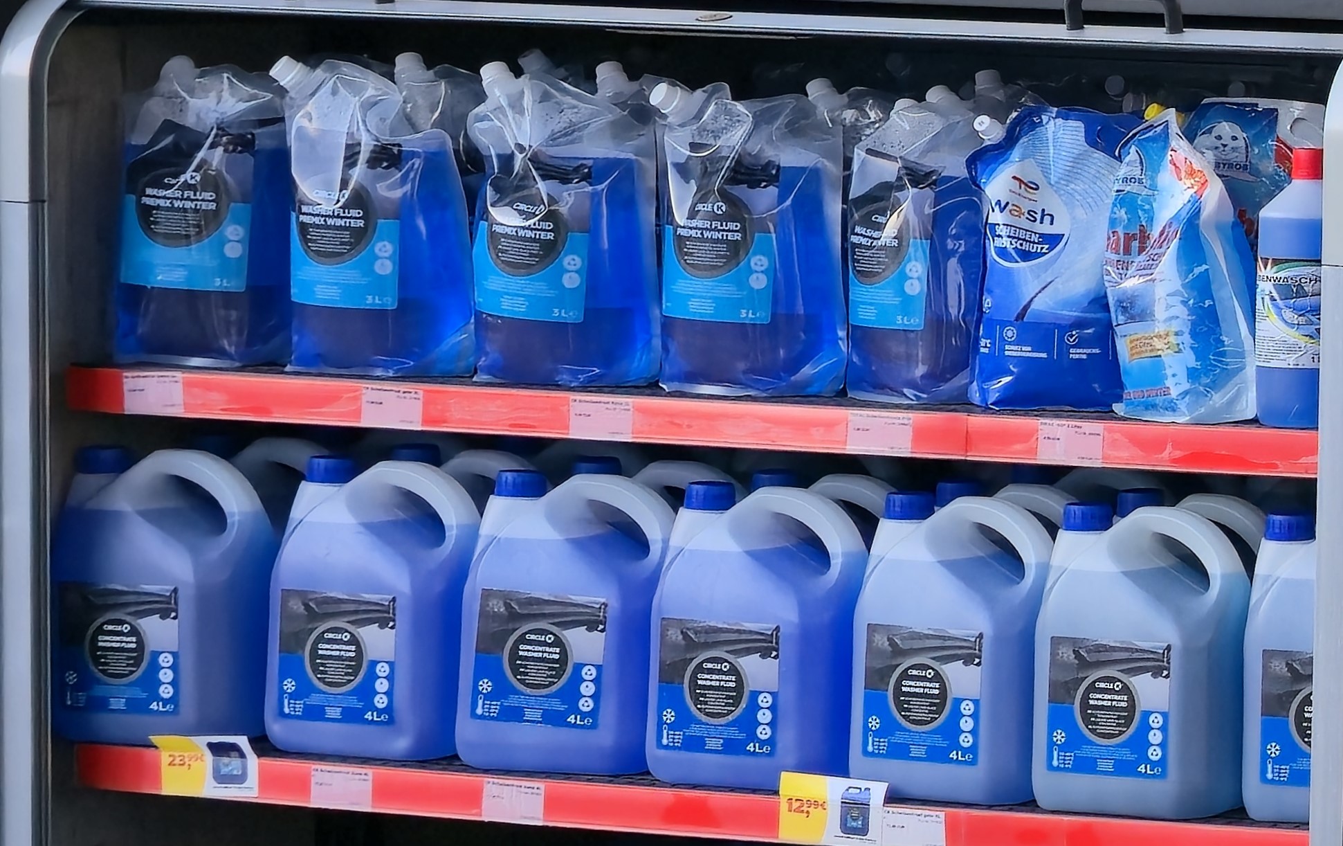 Circle K Pflegeprodukte im Bunker